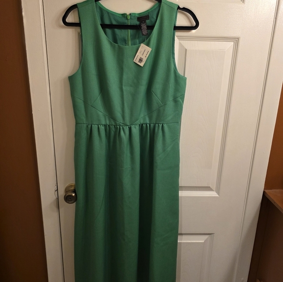 Elegant J Crew Green Sleeveless Dress - Picture 9 of 12